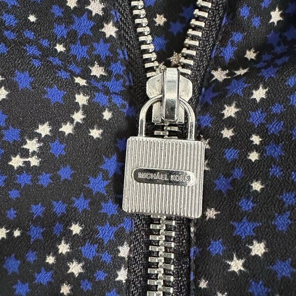 Michael Kors Women's Star Lock Zip Shirt Size S - Picture 6 of 8